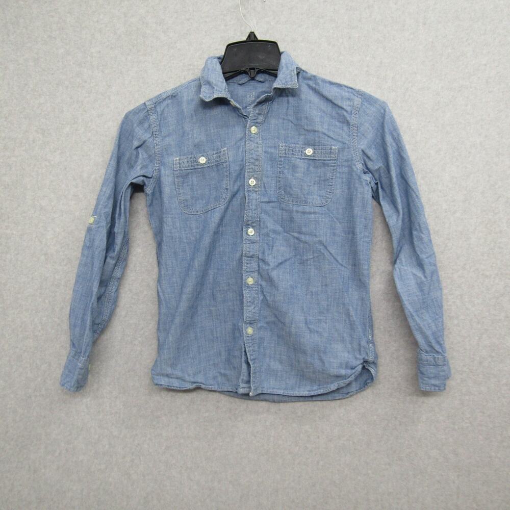 GAP Boys Blue Size XL Top Shirt Long Sleeve Button Up Casual Chic